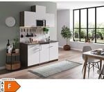 Respekta K&uuml;chenzeile KB150EYWMI 150 cm Wei&szlig;-Eiche York Nachbildung