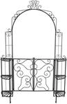 Rosenbogen LAKI mit Pforte und Eckregalen
