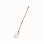 FREUND VICTORIA Streugabel 3 Zinken 26x20cm 135cm Eschen-Stiel, gold-lackiert