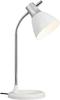 BRILLIANT Lampe Jan Tischleuchte silber/weiß 1x A60, E27, 40W, geeignet für