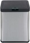 Echtwerk Abfalleimer mit Sensor 48L SQUARE - Inox Brushed