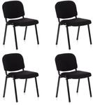 hjh OFFICE Vierfu&szlig;stuhl 4er Pack XT 600 Stoff