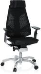 hjh OFFICE High End B&uuml;rostuhl GENIDIA PRO Netzstoff mit Armlehnen