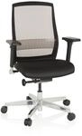 hjh OFFICE High End B&uuml;rostuhl FOUNTAINE Stoff / Netzstoff mit Armlehnen