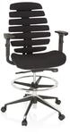 hjh OFFICE Counterstuhl ERGO LINE II WORK Stoff mit Armlehnen (h&ouml;henverstellbar)