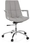 hjh OFFICE Home Office B&uuml;rostuhl SARANTO Stoff mit Armlehnen