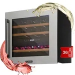 Vinsider 36 Weink&uuml;hlschrank 2 K&uuml;hlzonen 5-22&deg;C 85l Edelstahl