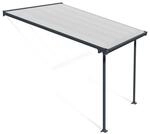 Palram Canopia Feria Terrassen&uuml;berdachung anthrazit 307x295x260-305 in cm (LxBxH)