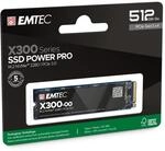 EMTEC X300 M.2 SSD Power Pro 512 GB NVMe PCIe 3.0 (ECSSD512GX300)