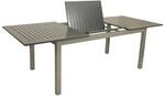 Ausziehtisch BAJAZZO 175/245x100cm, Aluminium silbergrau/grau