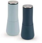 Joseph Joseph Milltop Kr&uuml;melfrei schmutzfrei Salz- und Pfefferm&uuml;hlen-Set Blau,