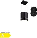 Tron Ambience Inselabzugshaube &Oslash;38cm Umluft 540m&sup3;/h LED schwarz Schwarz