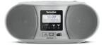 TechniSat DIGITRADIO 1990 Stereo-Boombox mit DAB+, UKW, CD-Player silber