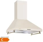 Victoria Dunstabzugshaube 60cm Retro-Design 630m&sup3;/h 2 LED-Lampen Elfenbein