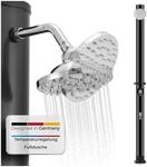 Juskys Solardusche Victoria 20 l &ndash; Gartendusche mit Regendusche &ndash; Schwarz