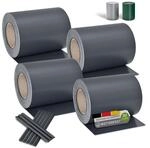 Juskys PVC Sichtschutzstreifen Doppelstabmatten Zaun 4er Set &aacute; 35m x 19cm -