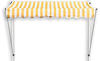 Grasekamp Klemmmarkise Ontario 255x130cm Gelb/Weiß Balkonmarkise höhenverstellbar