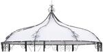 Ersatzdach f&uuml;r Pavillon BURMA, Polyester PVC-beschichtet weiss