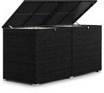 Juskys Polyrattan Auflagenbox Ikaria 950 L mit Deckel & Innenplane &ndash; Garten