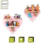 BOARTI Kinderregal Herz h&auml;ngend f&uuml;r Tonie Figuren platzsparendes Regal Ma&szlig;e: