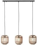 BRILLIANT Lampe Woodrow Pendelleuchte 3flg hellbraun 3x A60, E27, 60W, geeignet