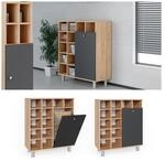 Vicco W&auml;scheschrank Fynn Badschrank mit W&auml;schekorb Badezimmerschrank Badm&ouml;bel
