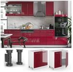 VICCO Unterschrank 80 cm Bordeaux Hochglanz K&uuml;chenschrank H&auml;ngeschrank K&uuml;chenzeile