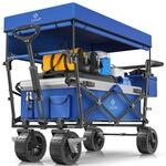 KESSER&reg; Bollerwagen faltbar GT9000 Handwagen mit Dach Transportwagen max.