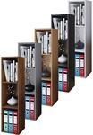 VCM Holzregal stehend platzsparendes Regal Ma&szlig;e: H. 107 x B. 34 x T. 30 cm...