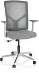 hjh OFFICE Home Office B&uuml;rostuhl BRETON BASE W Stoff / Netzstoff mit Armlehnen