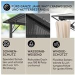 Pantheon Solid Sky Ambient Solar Pavillon mit grauem Dach 3x3m Polycarbonat