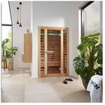HOME DELUXE Infrarotkabine REDSUN DELUXE PLUS M - 120 x 105 cm f&uuml;r 2 Personen