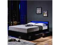 HOME DELUXE LED Bett Nube mit Schubladen 180x200 - versch. Farben - ohne Matratze -