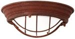 BRILLIANT Lampe Typhoon Wand- und Deckenleuchte 29cm rostfarbend/wei&szlig; 1x A60, E27,