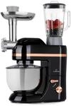 Lucia Elegance K&uuml;chenmaschine Mixer Fleischwolf 1800W BPA-frei