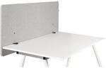 hjh OFFICE Tischtrennwand FLEXMIUT D 120 Kunststoff, Stoff