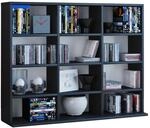 VCM Holzregal stehend platzsparender CD-Schrank f&uuml;r 480 CDs oder 224 DVDs 
