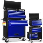 MASKO&reg; Werkstattwagen inkl. Koffer - 9 F&auml;cher Abschlie&szlig;bar Massives Metall,