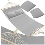 tectake&reg; H&auml;ngematte, mit Spreitzst&auml;ben, f&uuml;r 2 Personen, Belastbarkeit 240 kg, 230