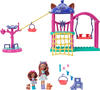 Mattel HHC16 - Enchantimals - City Tails - Abenteuer-Stadtspielplatz mit Puppe