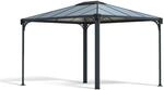 Canopia Martinique Aluminium-Pavillon 3X3,6 m grau