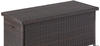 Tectake Auflagenbox Kiruna mit Kunststoffgeflecht, 120x55x61,5cm, 270l - braun