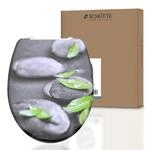 Sch&uuml;tte Duroplast WCSitz STONE, mit Absenkautomatik und Schnellverschluss