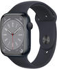 REFURBISHED – Apple Watch Series 8 GPS 45mm Smartwatch Mitternacht Sportarmband
