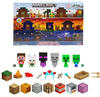 Mattel Spielfigur Minecraft Mob Head Minis Adventskalender
