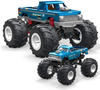 Mattel HHD20 - Mega - Hot Wheels - Monster Trucks - Bigfoot 4x4x4, Bausatz + Die-Cast