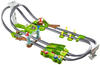 Mattel HFY15 - Hot Wheels - Nintendo - Mario Kart - Rundkurs Rennbahn, Trackset