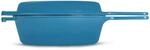 Topf & Pfanne aus Gusseisen, hellblau, 26.5 x 42