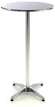VCM Stehtisch Bistrotisch Edelstahl Aluminium &Oslash; 60cm x H115/75 cm