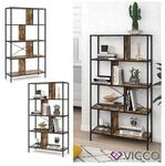 VICCO Loft B&uuml;cherregal FYRK Wandregal Standregal Aufbewahrung 146x80x30 Vintage